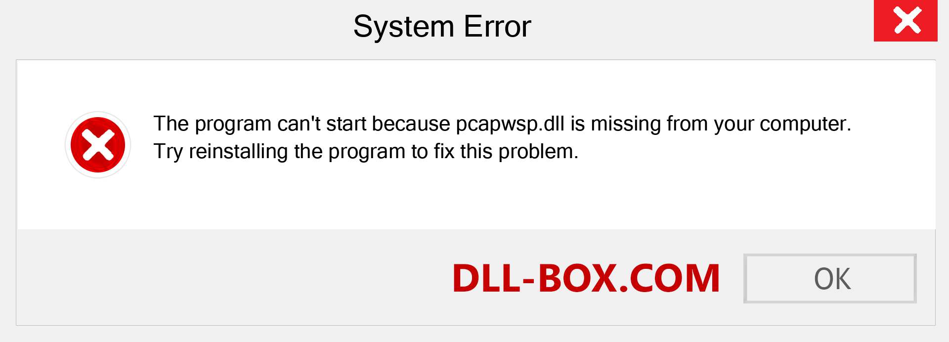  pcapwsp.dll file is missing?. Download for Windows 7, 8, 10 - Fix  pcapwsp dll Missing Error on Windows, photos, images